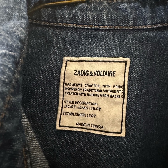 Zadig & Voltaire Ruffle Button-Up Shirt - Picture 2 of 3